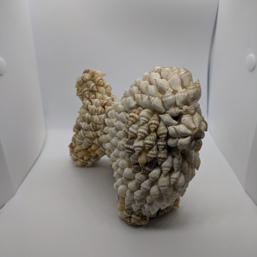 Seashell dog figurine